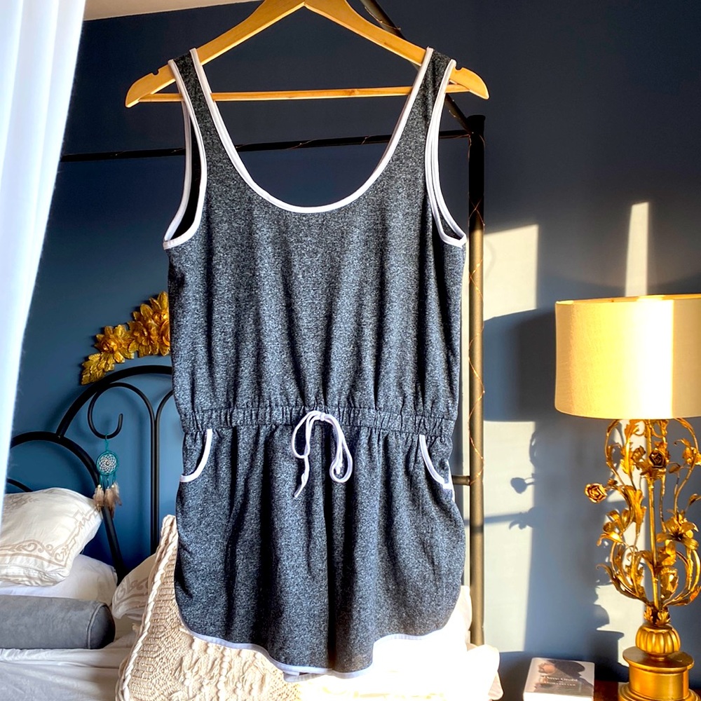 3 For $25 Grey Retro Athletic Romper